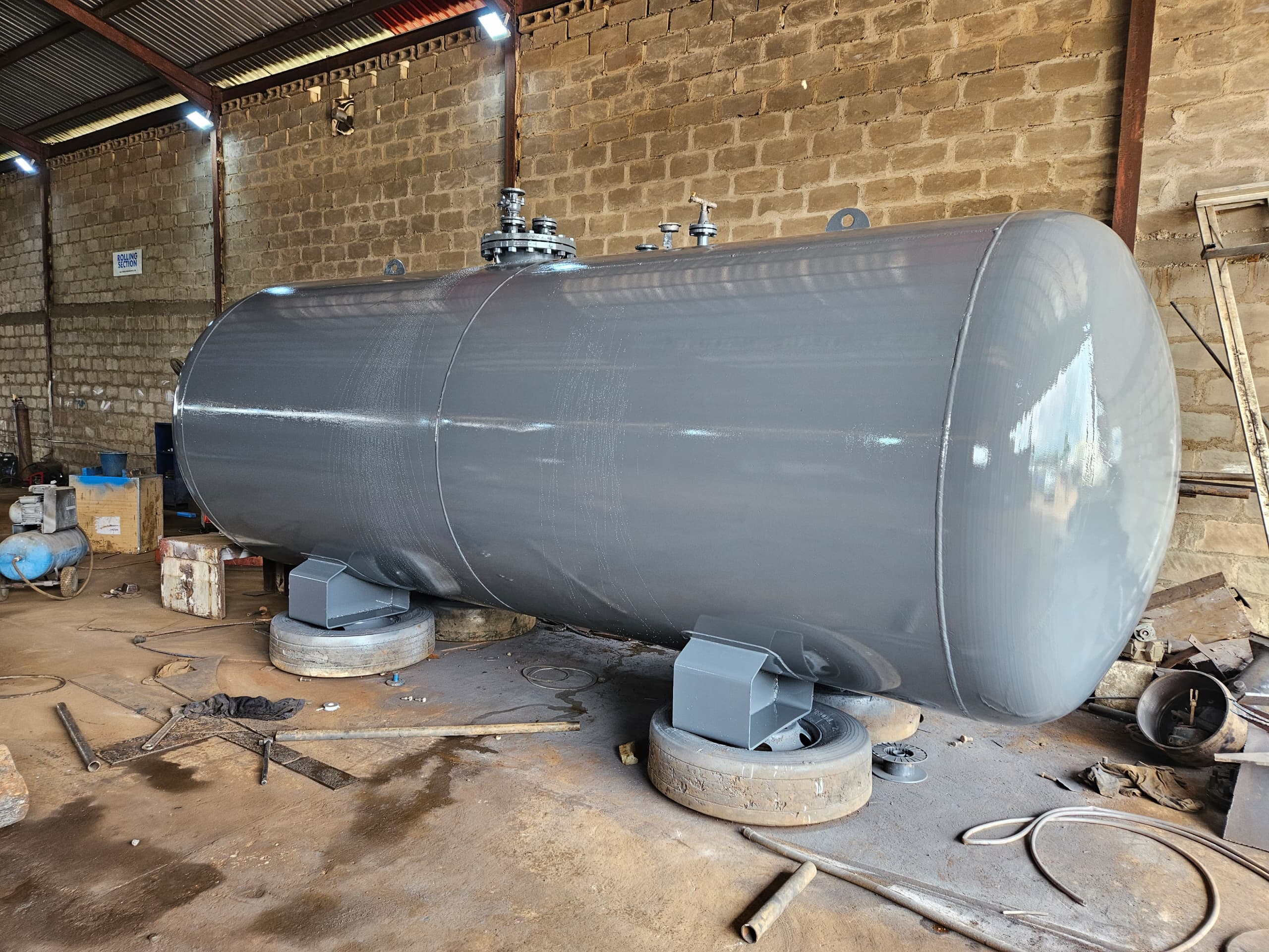 Fabrication of LPG underground tank